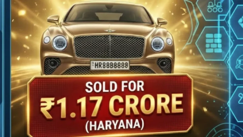 துபாய் போல் இந்தியாவும் மாறிவிட்டது.. ரூ.1.17 கோடிக்கு ஏலம் போன கார் நம்பர் பிளேட்..! – Allmaa